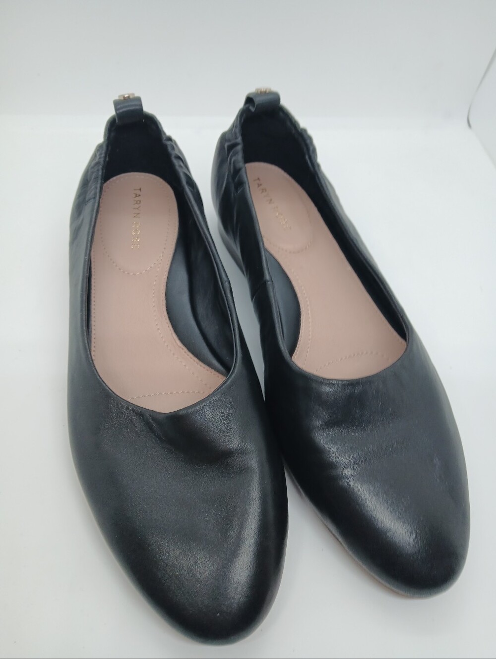 ​Taryn Rose Bess Black Leather Low Heel Ballet Flats Comfort Shoes 9.5